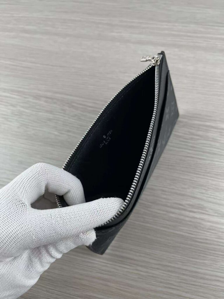 Louis Vuitton Monogram Slim Purse Full Black M80348 - Image 6