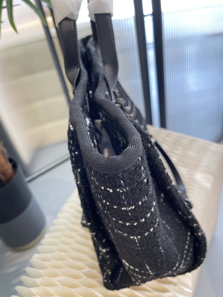 Chanel Large Shopping Bag Black 35Cm A66941 B09275 Nk815 - Image 2