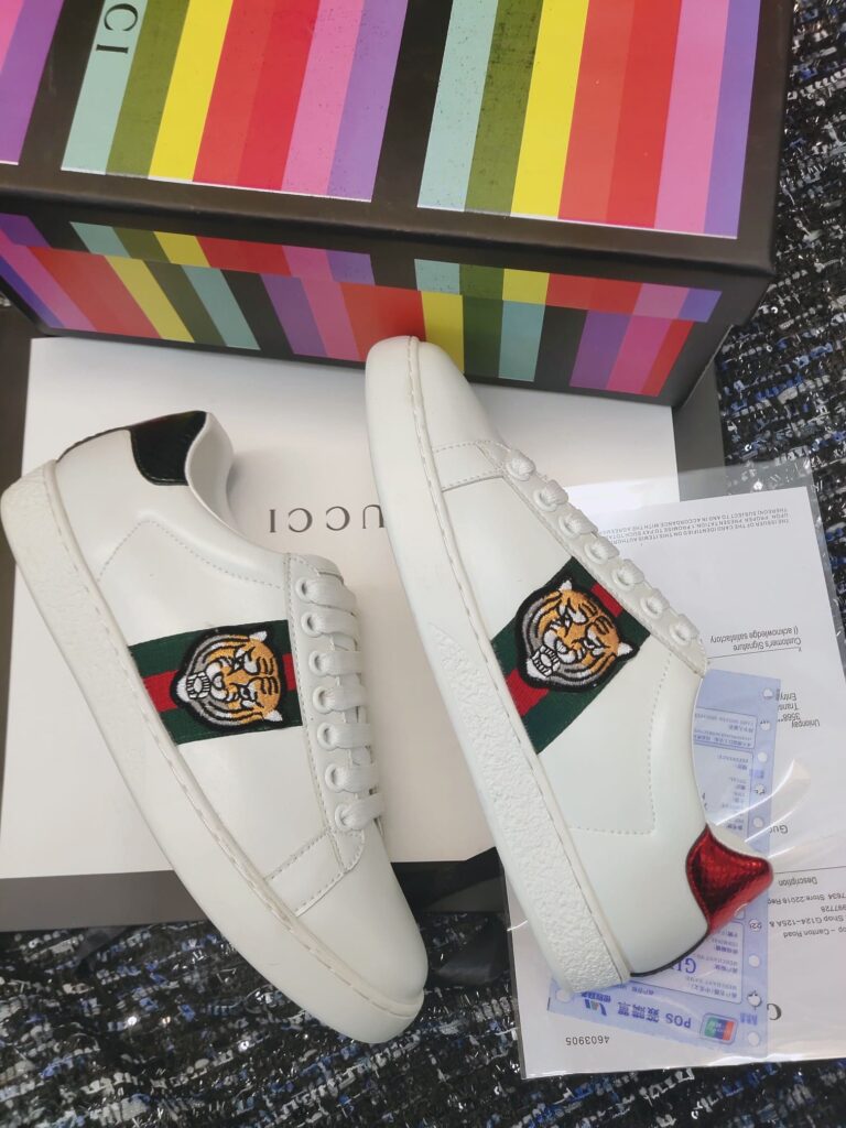 Gucci Ace Embroidered Tiger Sneaker 457132 A38G0 9064 - Image 9