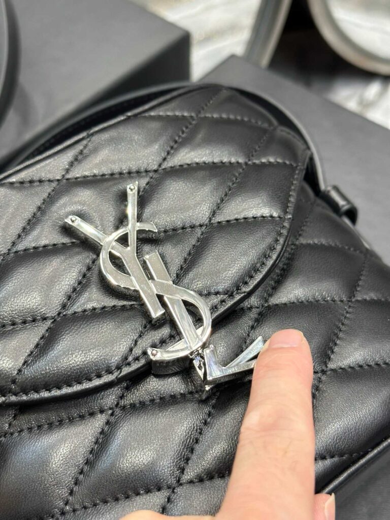 Saint Laurent June Box Bag In Quilted Lambskin Black 7102981El061000 - Image 8