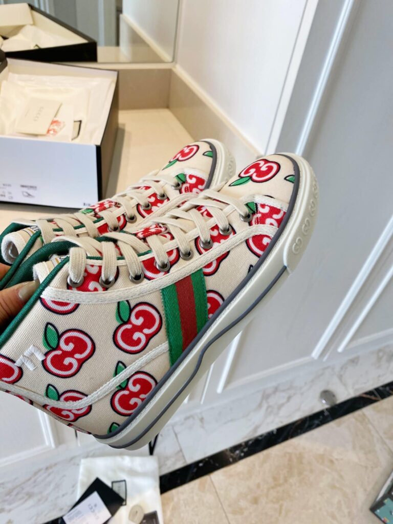 Gucci Tennis 1977 High Top Sneaker Beige - Image 9