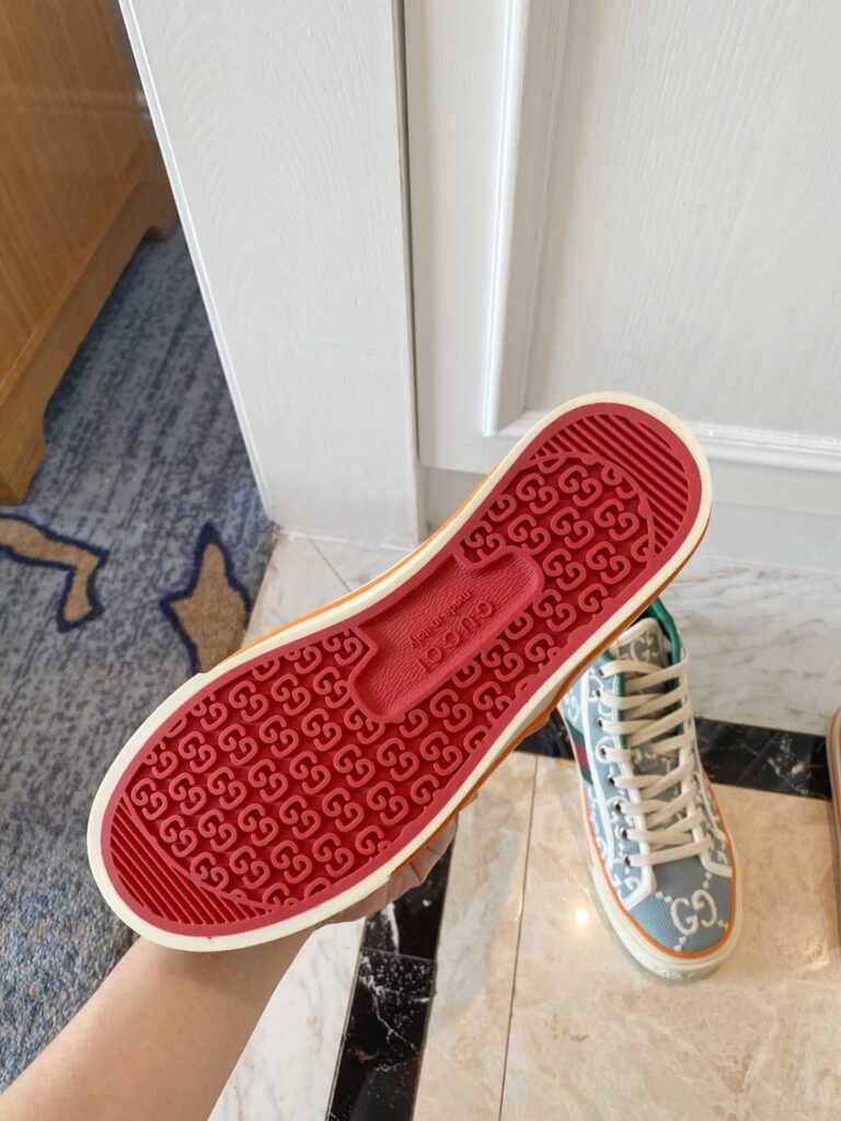 Gucci Tennis 1977 High Top Sneaker Light Blue - Image 7