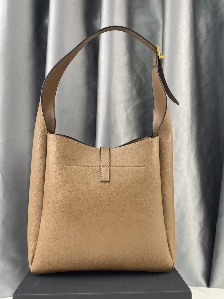 Saint Laurent Le 5 À 7 Soft Small Hobo Bag In Smooth Leather Brown - Image 9