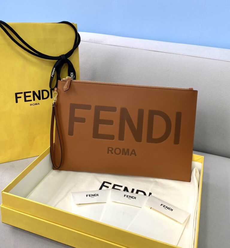 Fendi Pouch Piatta Large Brown 8N0178Ac9Lf0Qvk - Image 2