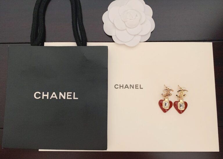 Chanel Heart Earrings - Image 2