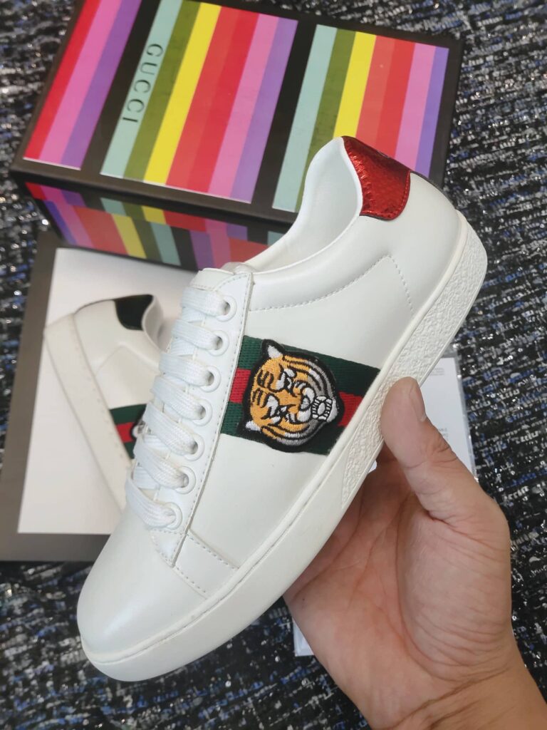 Gucci Ace Embroidered Tiger Sneaker 457132 A38G0 9064 - Image 10