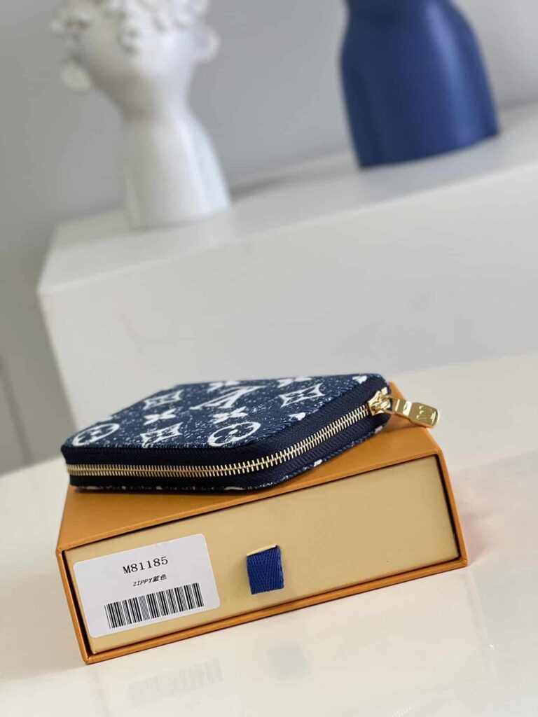 Louis Vuitton Zippy Coin Purse Navy Blue M81185 - Image 3