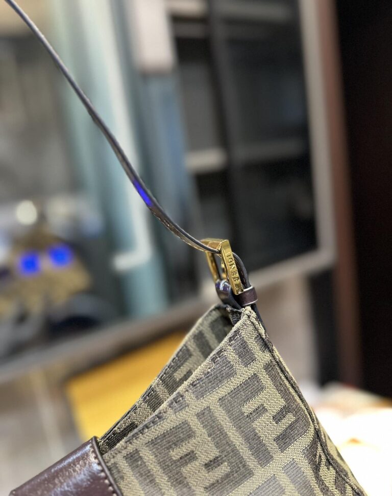 Fendi Zucca Handbag Brown 24Cm - Image 6