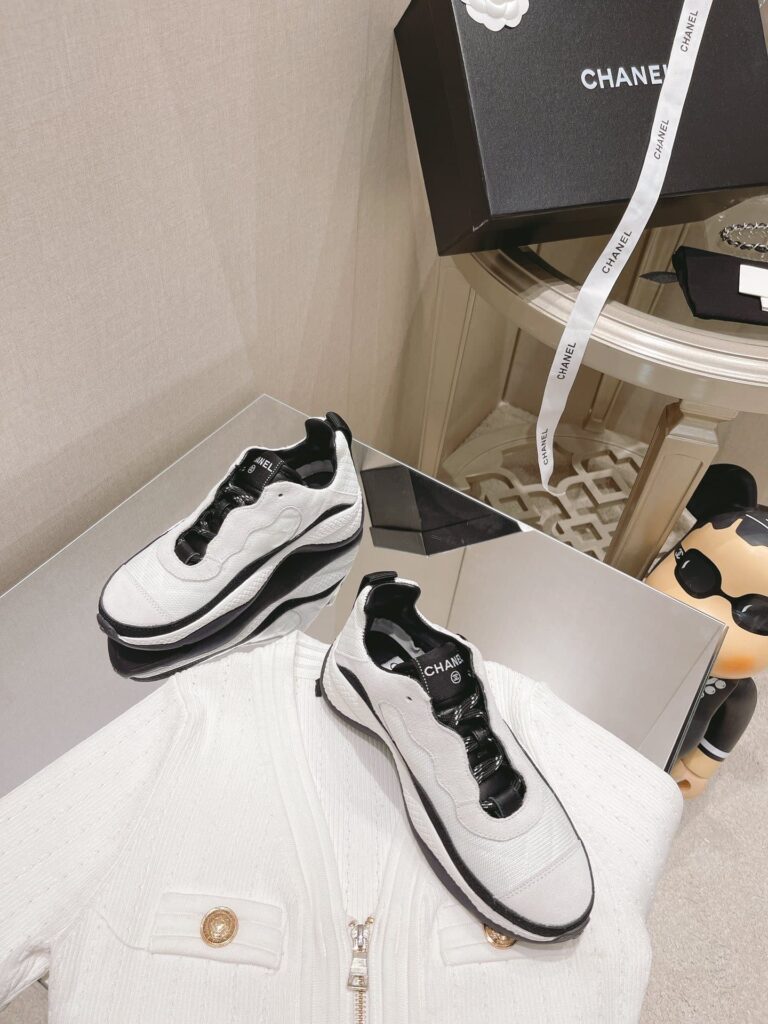 Chanel Sport Sneakers White And Ivory G38294 Y55436 K3165 - Image 8