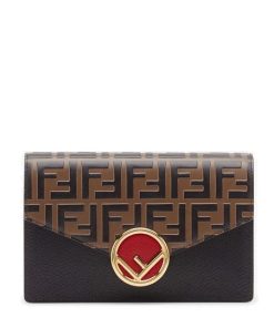 Fendi Wallet On Chain Black 8Bs006Aaiif13Vk