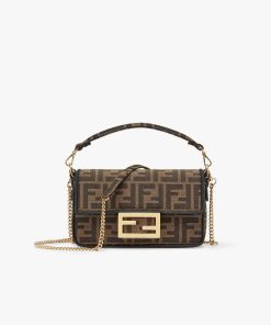 Fendi Mini Baguette Brown 8Bs017A6V5F17U4