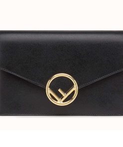 Fendi Wallet On Chain Black 8Bs006A18Bf0Kur