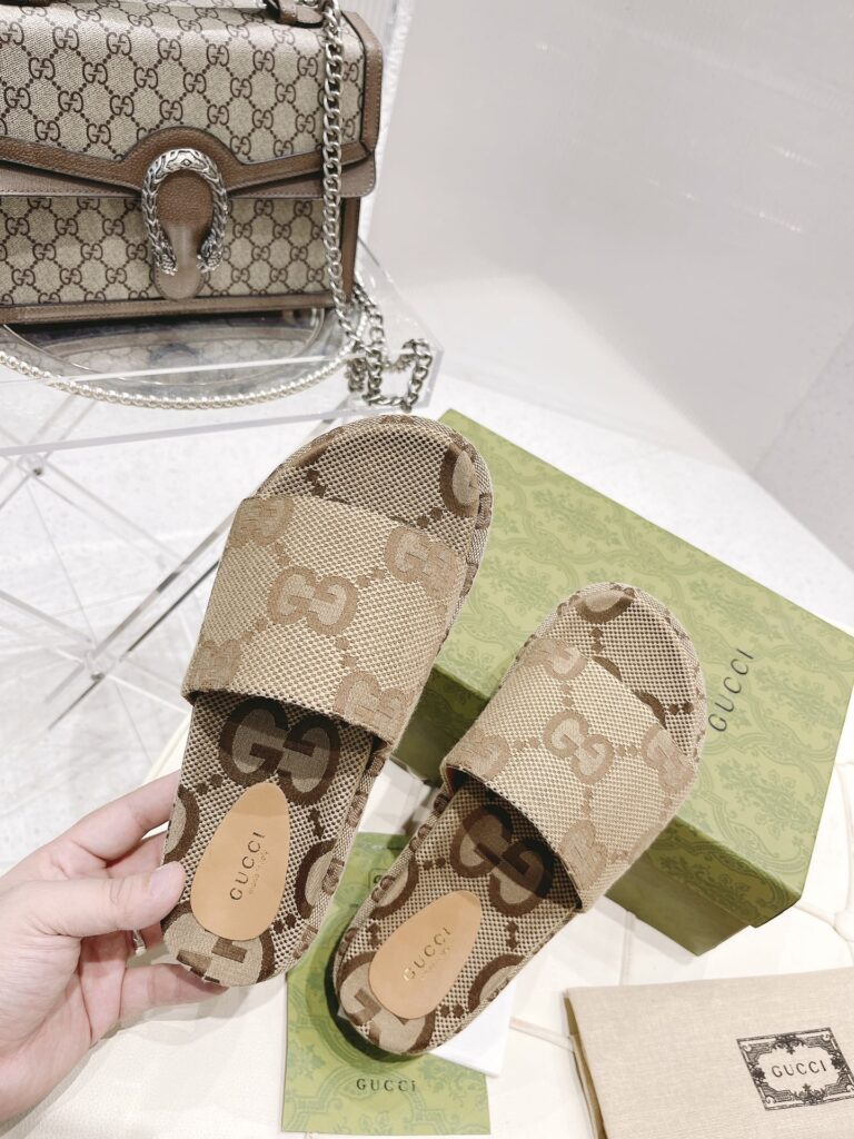 Gucci Women's Platform Slide Sandal Camel 623212 Uko00 2580 - Image 8