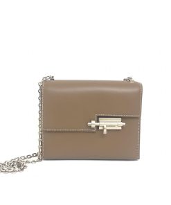 Hermes Verrou Chaine Bag Grey 17Cm