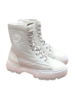 Hermes Fresh Ankle Boots White