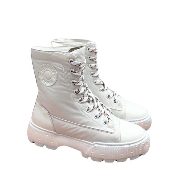 Hermes Fresh Ankle Boots White