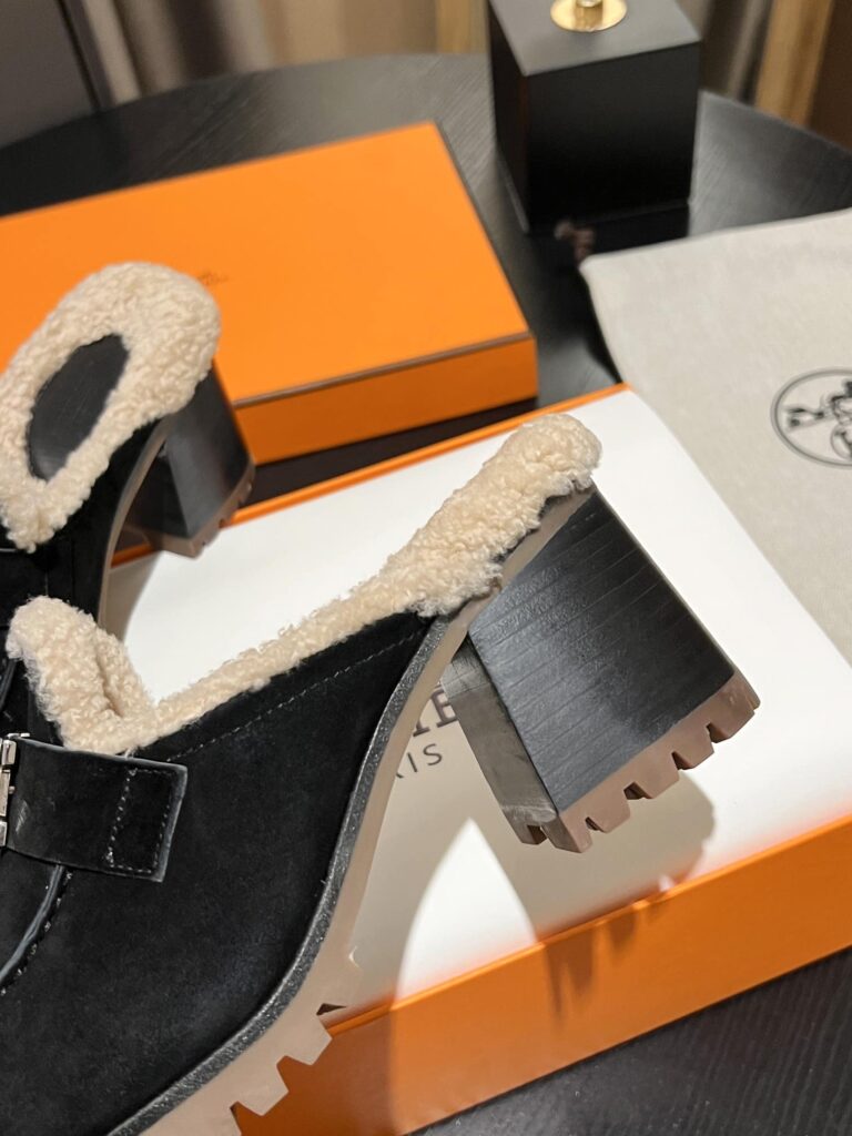 Hermes Flore 60 Mule Black - Image 3