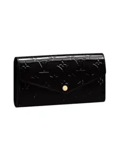 Louis Vuitton Sarah Monogram Wallet Black 19Cm