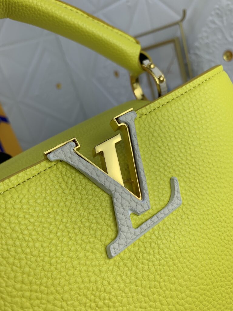 Louis Vuitton Capucines Bb Cedrat Yellow 27Cm M59708 - Image 4