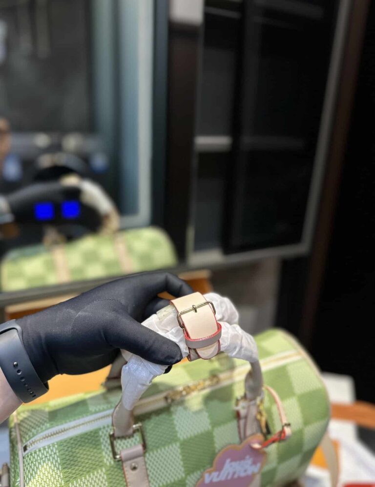 Louis Vuitton Keepall Bandoulière Damier Canvas Green 35Cm N40671 - Image 7