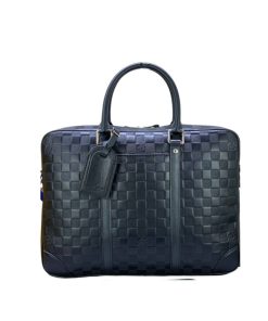 Louis Vuitton Porte Documents Voyage Damier Black 37Cm