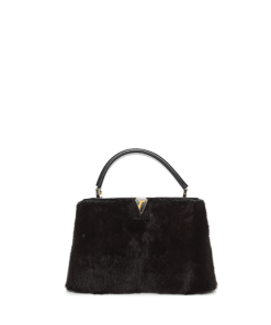 Louis Vuitton Capucines Black Fur 28Cm M21283