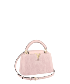 Louis Vuitton Capucines Light Pink Fur 28Cm M21283