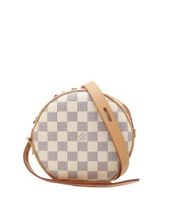Louis Vuitton Boite Chapeau Souple Bag Damier Azur 17Cm