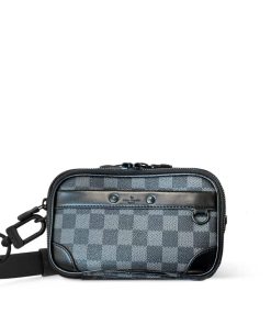 Louis Vuitton Nano Alpha Damier Black 18Cm