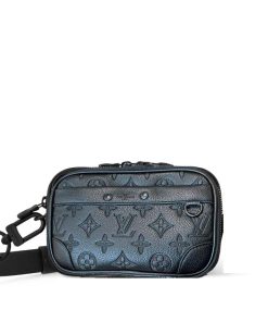 Louis Vuitton Nano Alpha Monogram Black 18Cm