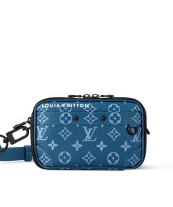 Louis Vuitton Alpha Wearable Wallet Blue 18Cm M82801