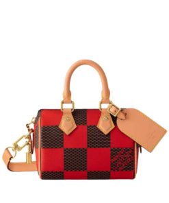 Louis Vuitton Speedy Bandoulière 20 Damier Red And Black 20Cm