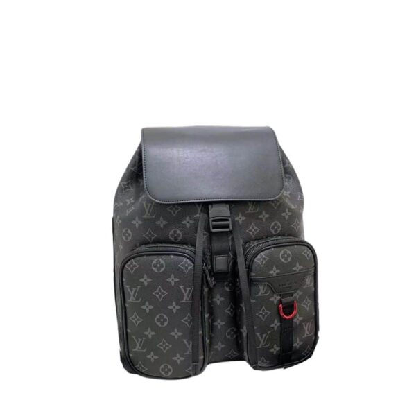 Louis Vuitton Backpack With Double Pocket Monogram Black 41Cm