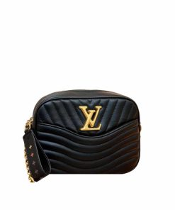 Louis Vuitton Wave Camera Bag Black 23Cm