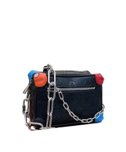 Louis Vuitton Mini Soft Trunk Chalk Black 18Cm