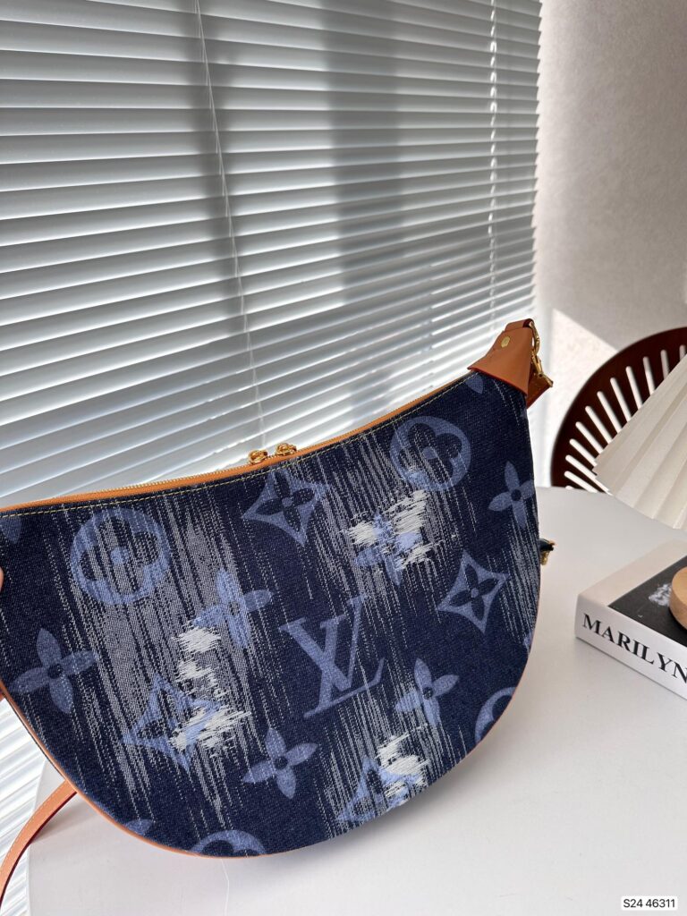 Louis Vuitton Loop Bag Monogram Denim Blue 38Cm - Image 6