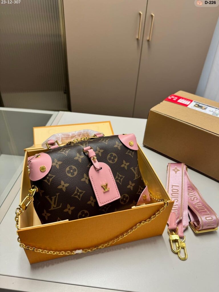 Louis Vuitton Petite Malle Souple Monogram Brown And Pink 20Cm - Image 2