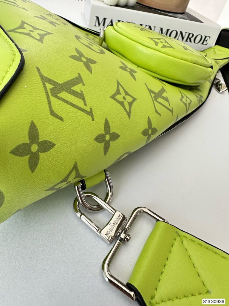Louis Vuitton Duo Sling Bag Monogram Neon Yellow 44Cm M30945 - Image 8