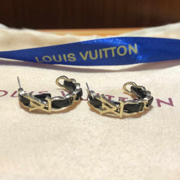 Louis Vuitton Logo Earrings - Image 2
