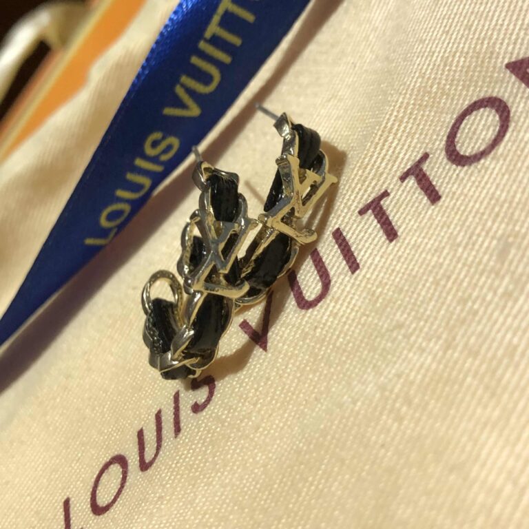 Louis Vuitton Logo Earrings - Image 3