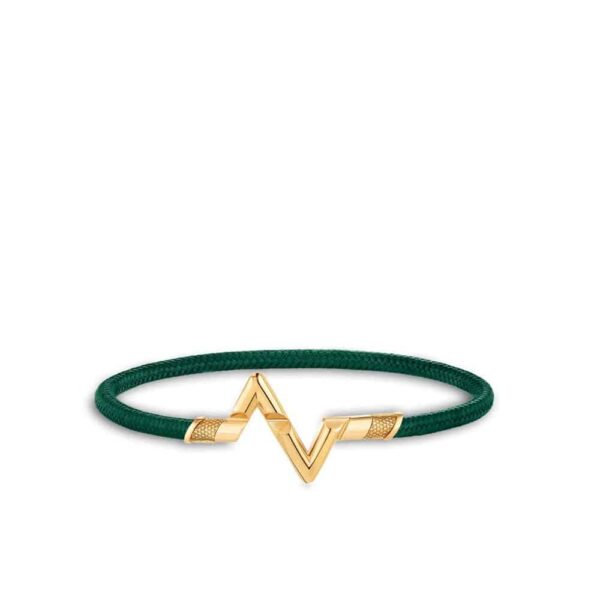 Louis Vuitton Lv Volt Upside Down Play Large Bracelet Yellow Gold Q05449