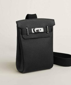 Hermes Hac A Dos Togo Backpack Palladium Hardware Black 29Cm