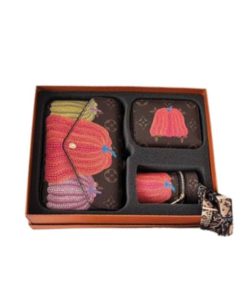 Louis Vuitton Set Of 3 Items Monogram Red Pumpkin 18Cm