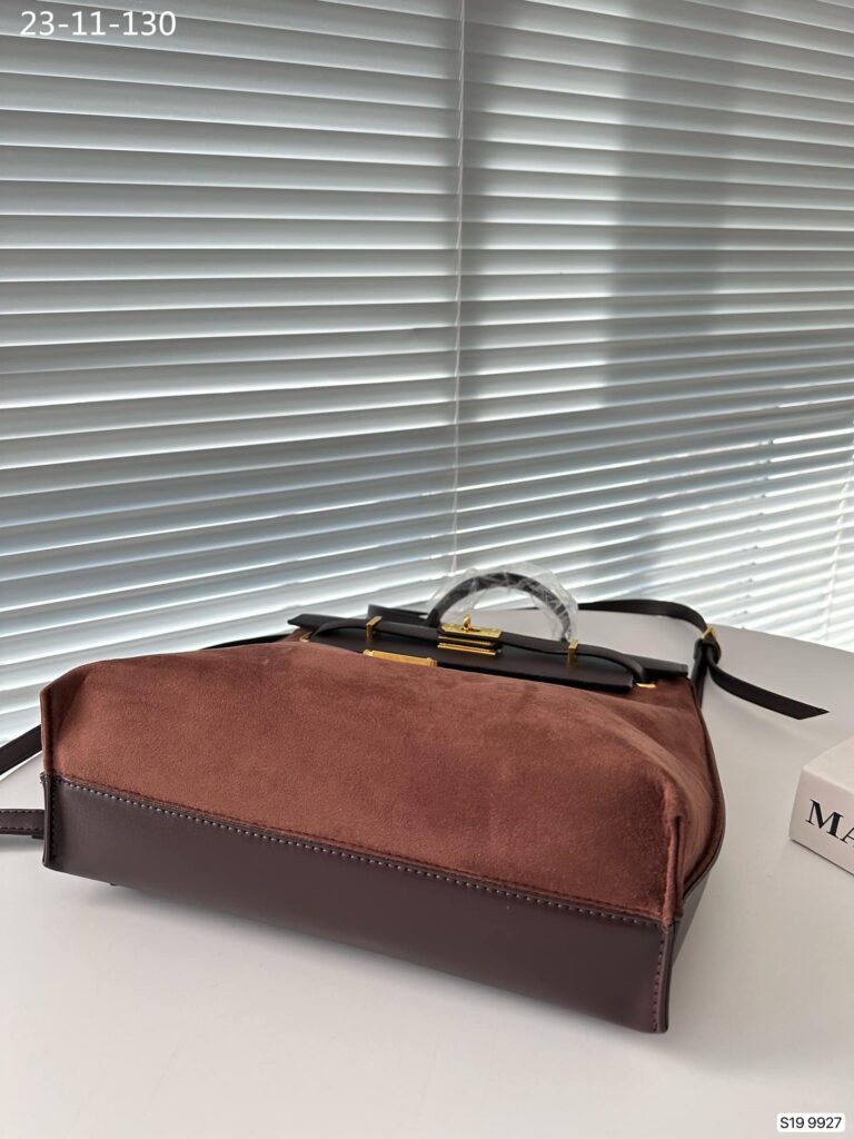 Saint Laurent Suede Backpack Brown 30Cm - Image 7