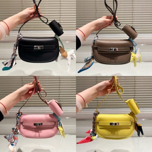 HERMES KELLY MOOVE SWIFT GOLD HARDWARE BLACK 17CM - Image 6