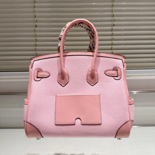 HERMÈS BIRKIN 25 CARGO TRAVEL BAG PINK 25CM - Image 4