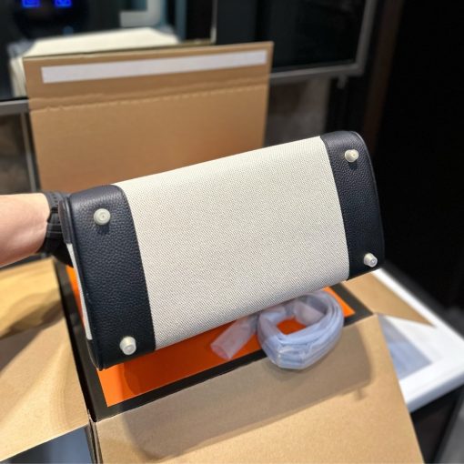 HERMES BIRKIN 25 TOILE H BLACK 25CM - Image 3