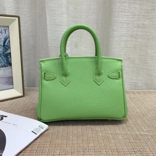 HERMES BIRKIN MINI GOLD HARDWARE EPSOM LIGHT GREEN 20CM - Image 5