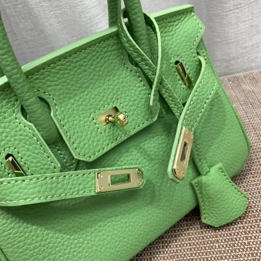 HERMES BIRKIN MINI GOLD HARDWARE EPSOM LIGHT GREEN 20CM - Image 3