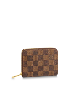 Louis Vuitton Zippy Coin Purse Damier Ebene Brown Wallet 11Cm N63070
